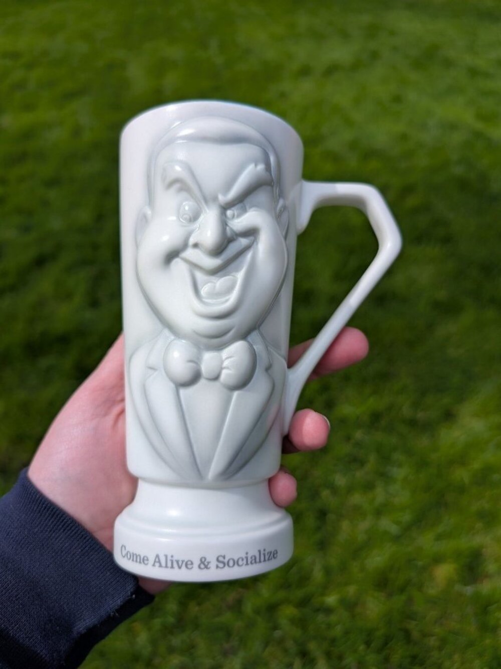 Disney The Haunted Mansion Grinning Ghost "Come Alive & Socialize" Mug Hallmark